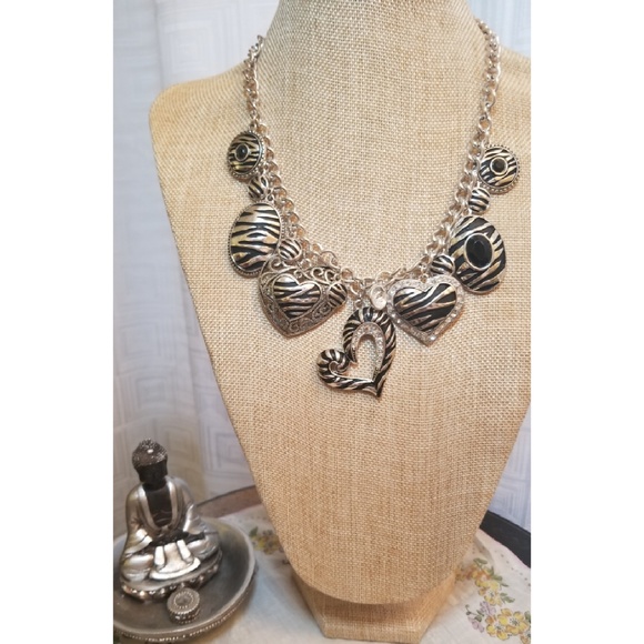 Jewelry - {Necklace} Animal Print Heart Necklace